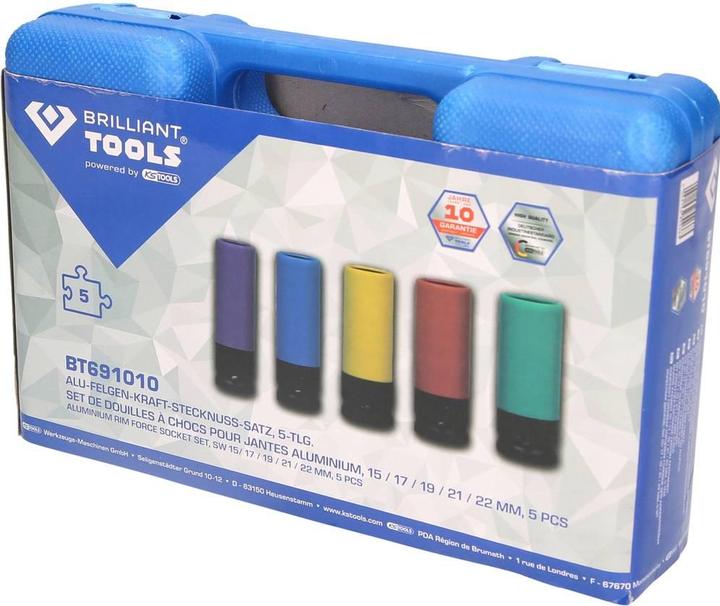 Productafbeelding Brilliant Tools BT691010 (15 mm, 17 mm, 19 mm, 21 mm, 22 mm)