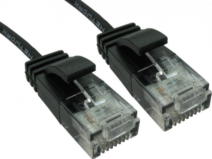 Actual product image Cables Direct CDL 1m Slim Gigabit Patch Black (CAT6, 1 m)