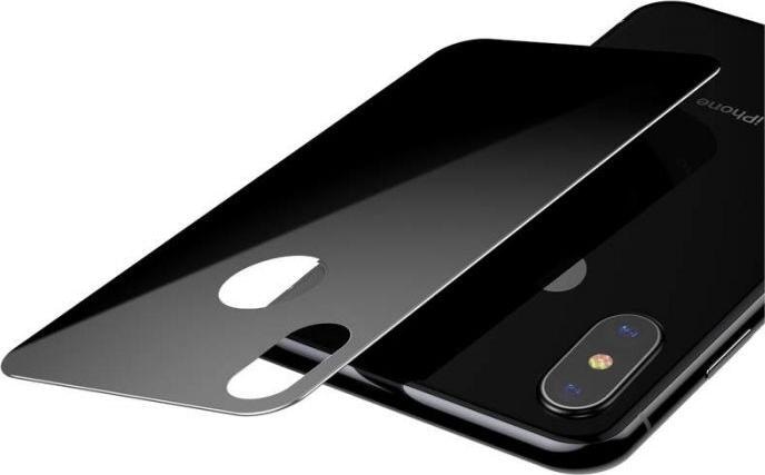 Produktbild Baseus iPhone Xs Max 03 mm Full coverage curved TGlass rear ProtectorSchwarz (1 Stück, Apple iPhone XS Max)