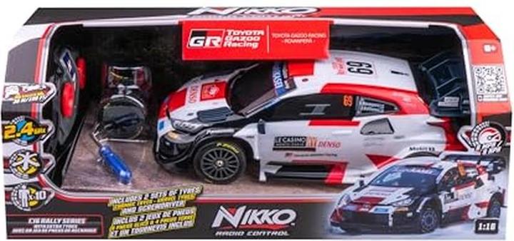 Actual product image Nikko RC 10402 Toyota Gazoo Rallye Racer #69 Rovanperä 1:16, remote-controlled car with extra set of tyres