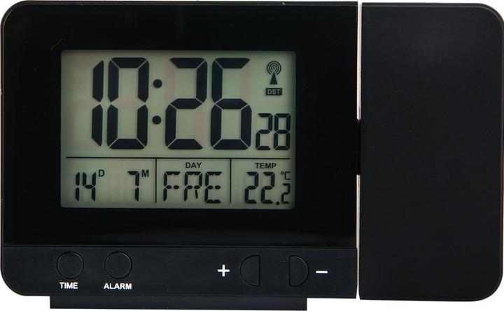 Actual product image Technoline Radio-controlled alarm clock with projection WT 546 Projection alarm clock black Snooze function