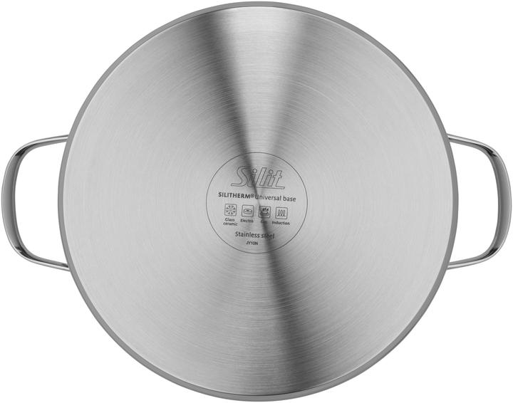 Actual product image Silit Kochtopf Fleischtopf Induktion 24cm Glasdeckel 5,7l Achat Edelstahl 18/10 (Casserole + Stewpot, Stainless steel, 24 x 18 cm)