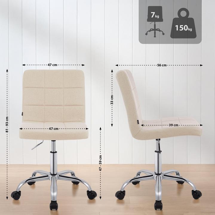 Produktbild CLP Arbeitshocker Darfield (47 - 59 cm)