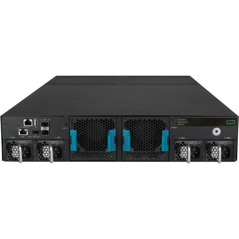 Thumbnail - HPE E N FlexFabric 5945 Switch, 4 Slots, VXLAN, VTEP, OVSDB Support, IPv6 (96 Ports), Netzwerk Switch, Schwarz