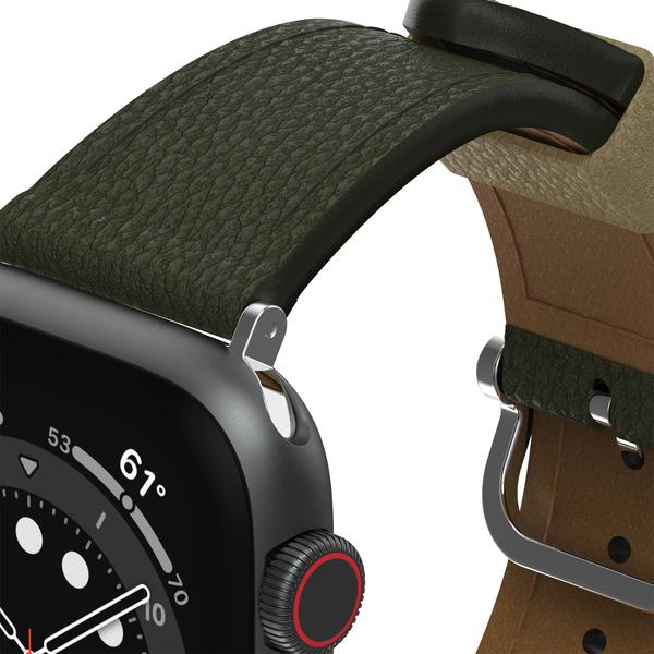 Actual product image OtterBox Symmetry Cactus Leather Watch Band for Apple Watch 9/8/7 45mm (44 mm, 42 mm, 45 mm, Vegan Leather)