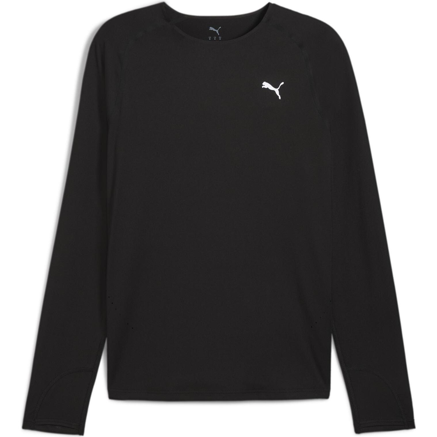Puma, Herren, Sportshirt, M Run Cloudpun Long Sleeve (S), Schwarz, S