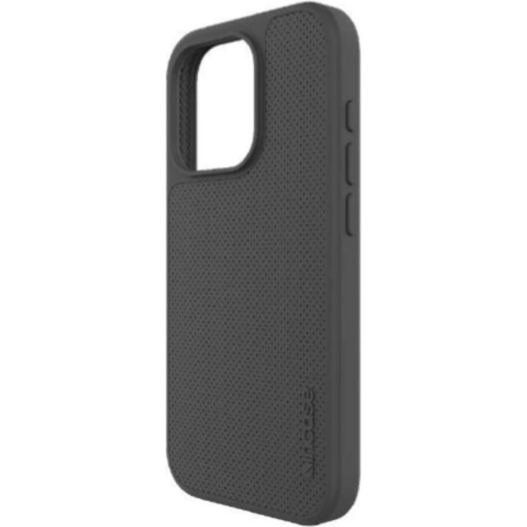 Incase City Case für MagSafe für iPhone 16 Plus - Schiefergrau Perforiertes Veganes Leder (Apple iPhone 16 Plus), Smartp...