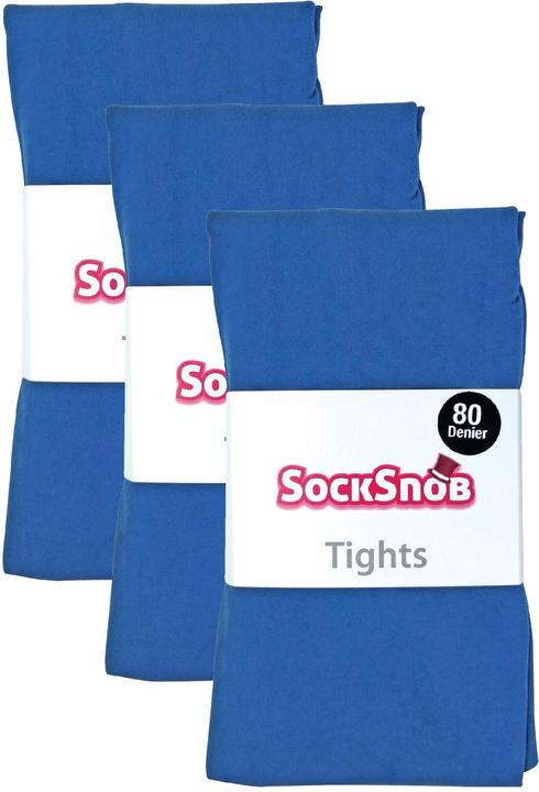Immagine prodotto Sock Snob 3er Pack Strumpfhose 80 Den | Strumpfhose Blickdicht Matt (80DEN, L)