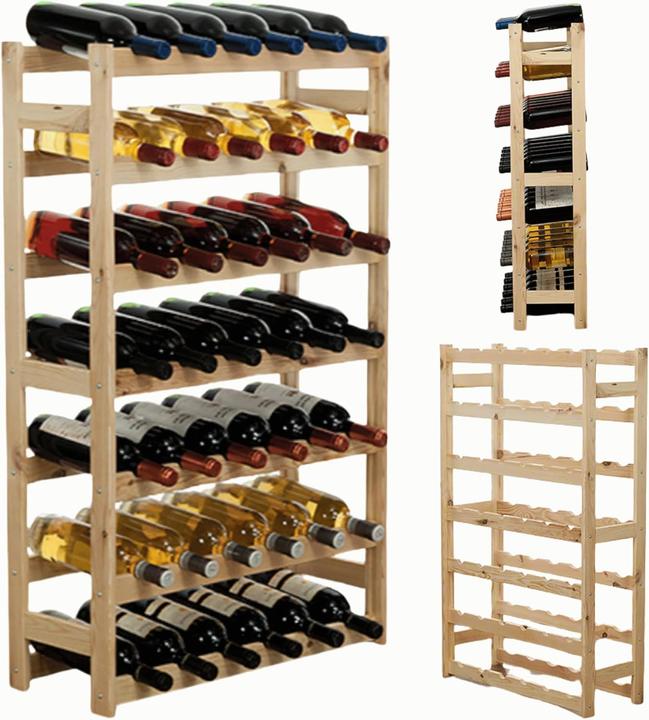 Produktbild Modo24 Weinregal aus Holz (42 Fl.)