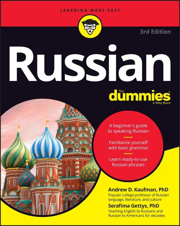 Image du produit Russian For Dummies (Anglais, Andrew D. Kaufman, Serafima Gettys, 2022)