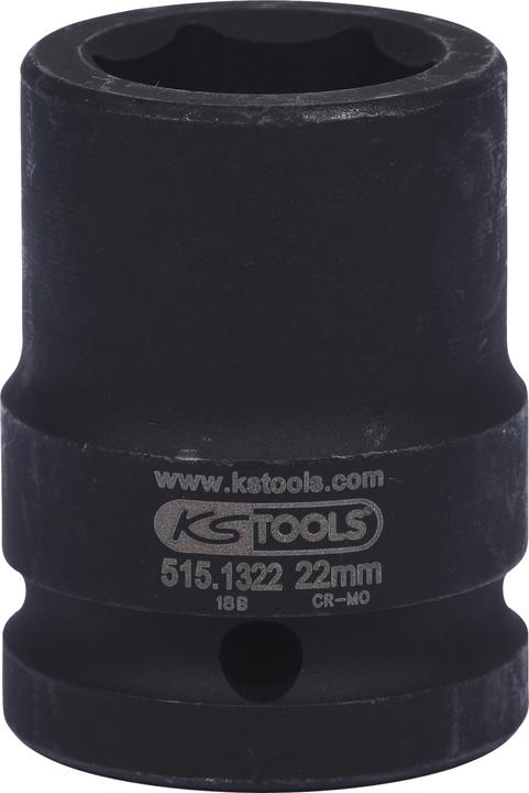 Actual product image KS Tools 3/4" power socket short (22 mm)