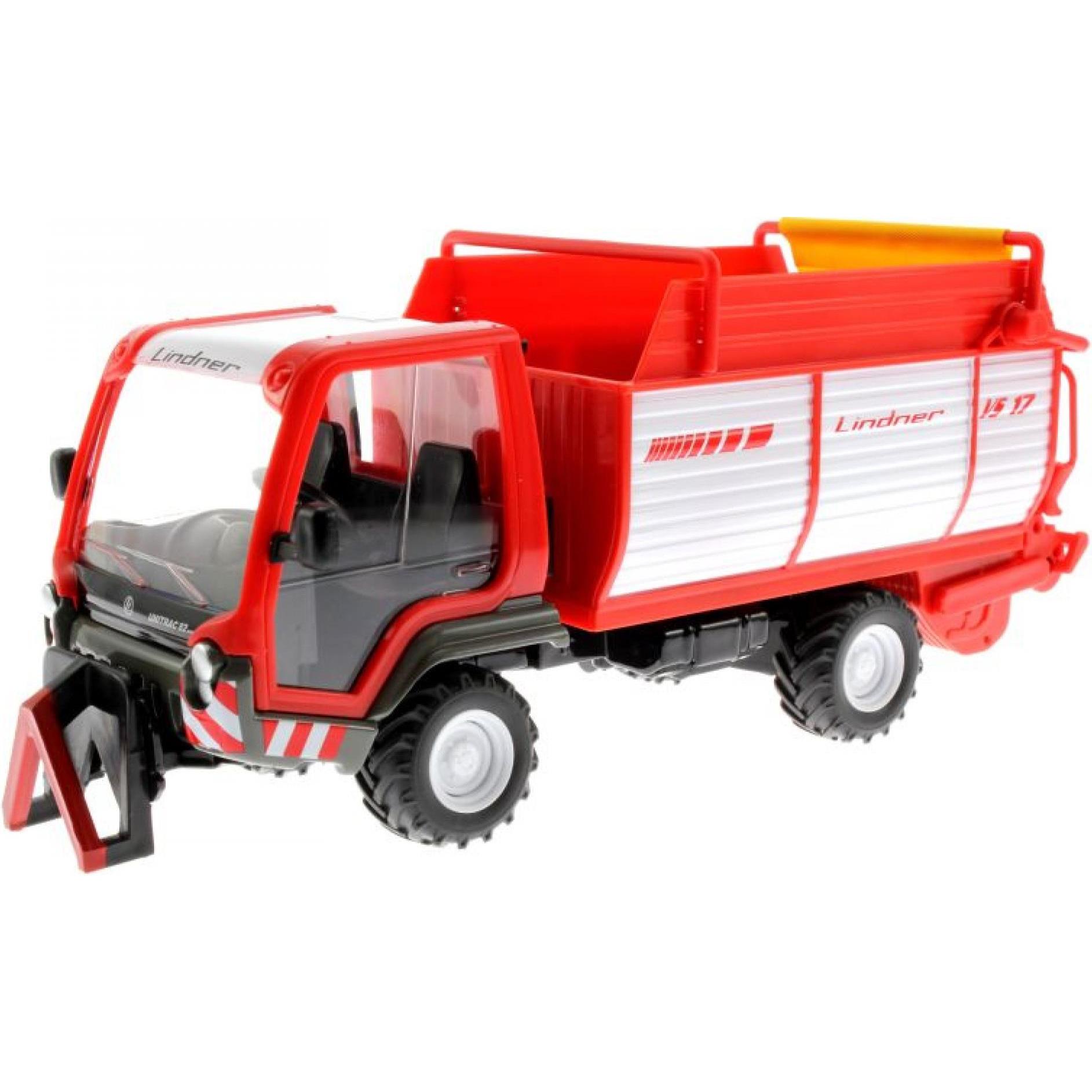 Siku Lindner Unitrac mit Ladewagen