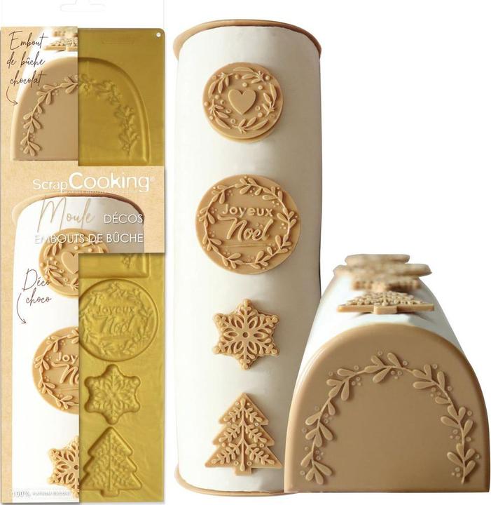 Produktbild ScrapCooking Silikonform Bûche de Noël Dekoration