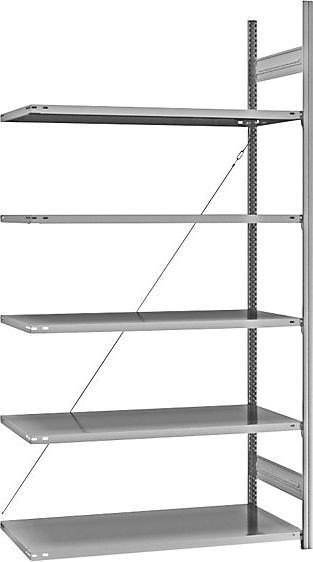 Actual product image eurokraft pro Shelf plug-in rack, galvanized