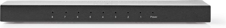 Image du produit Nedis HDMI T Splitter 8-Port Port(s) HDMIT Entrée 8X HDMIT Sortie 4K@60Hz 18 Gbps Métal Anthrazi