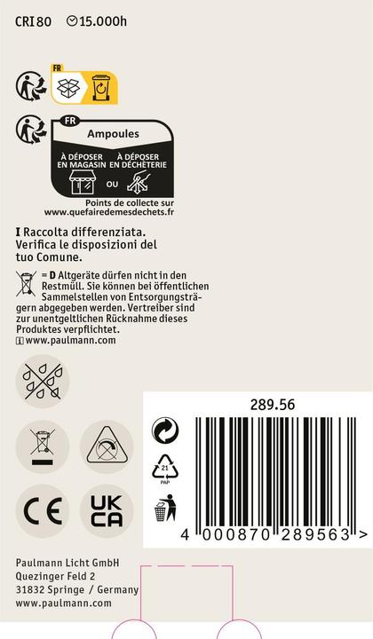 Actual product image Paulmann Golbe (E27, 806 lm, 1 x)