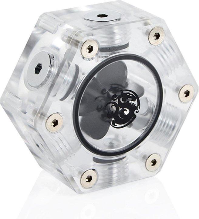 Actual product image Bitspower Hexagon Flow Meter