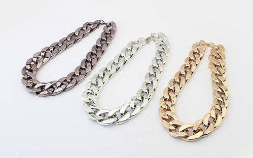 Produktbild Hermex NEU TREND Fette dicke Halskette Halsband - Kupfer (Kunststoff)