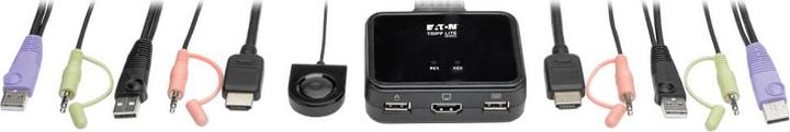 Produktbild Eaton 2-Port USB/HD Cable KVM Switch with Audio/Video Cables and USB Peripheral Sharing