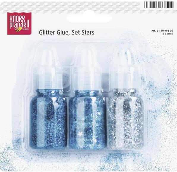 Produktbild Knorr Prandell Glitterfarbe Glue Set 3x30ml Stars (Stars)