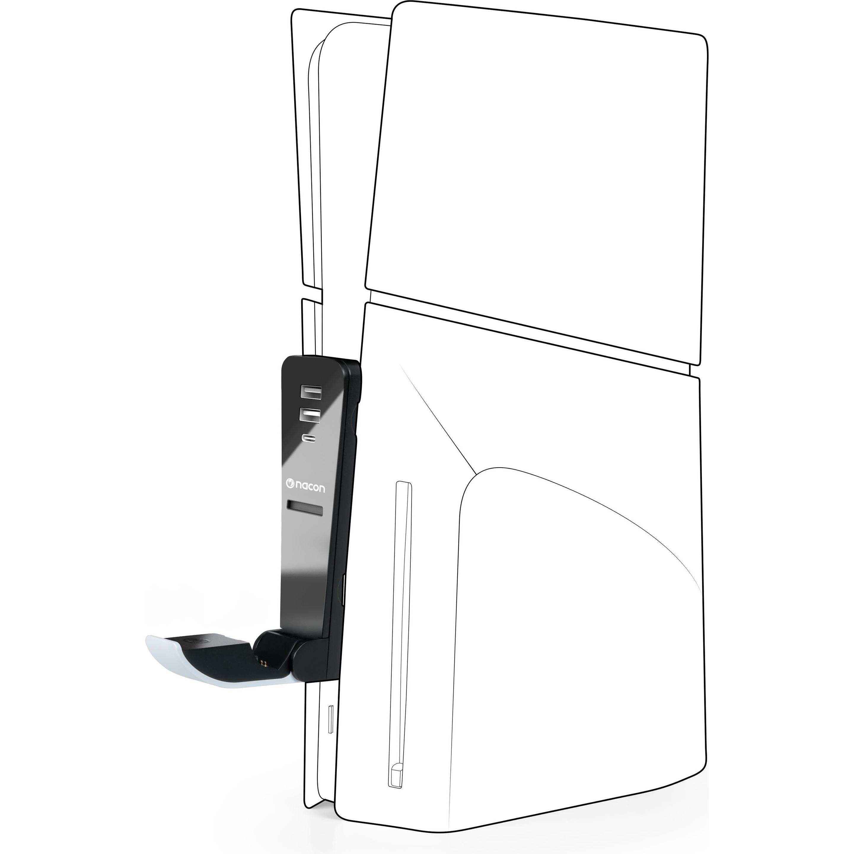 Nacon Gaming Nero/Bianco Multicaricatore (Ps5), Accessori Per Controller Gaming,