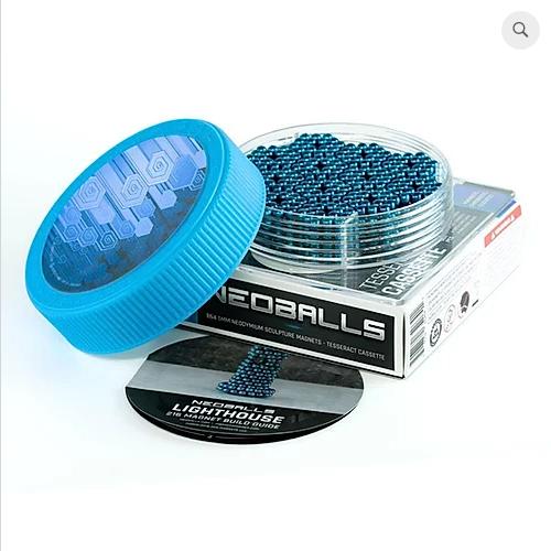 Actual product image Neoballs Sphere Magnets Cyan - Tesseract Cassette
