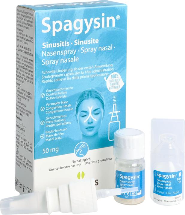 Actual product image Spagyros Spagysin Sinusitis Nasenspray 50 mg Extrakt Cyclamen gefriergetrocknet und Lösungsmittel (1 Piece)