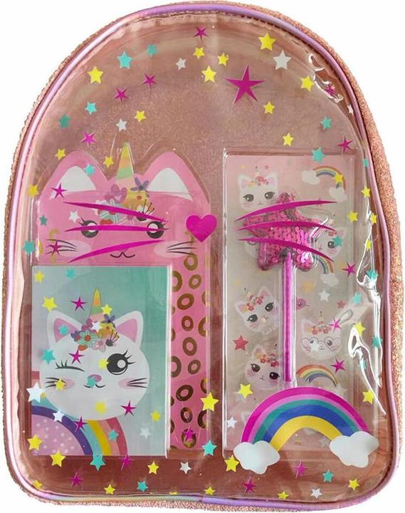 Actual product image Inca Mochila Transparente Gato Lote 5 Piezas