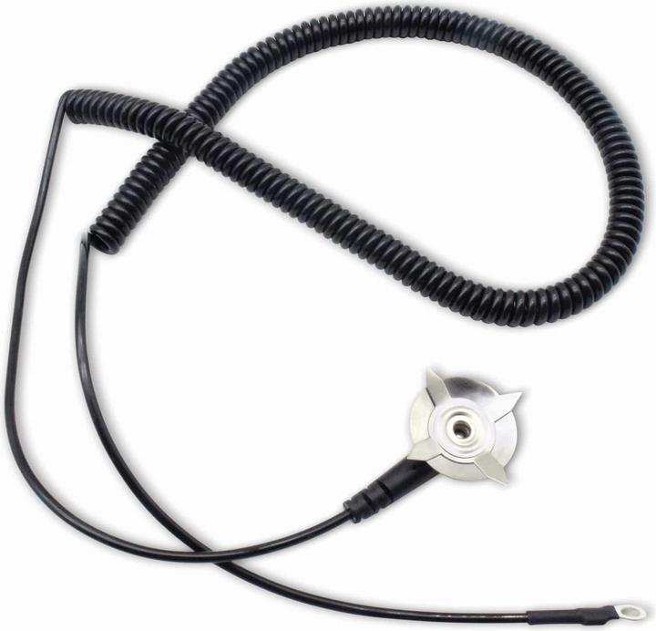 Produktbild Quadrios ESD-Erdungskabel 3.00 m Klemme, Druckknopf 10 mm, Ringkabelschuhanschluss