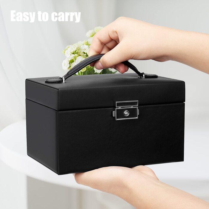 Produktbild Only-Bags.Store Schmuckkästchen, Schmuckkästchen mit Schubladen, PU-Leder-Schmuckkästchen Schmuckkästchen Grosser