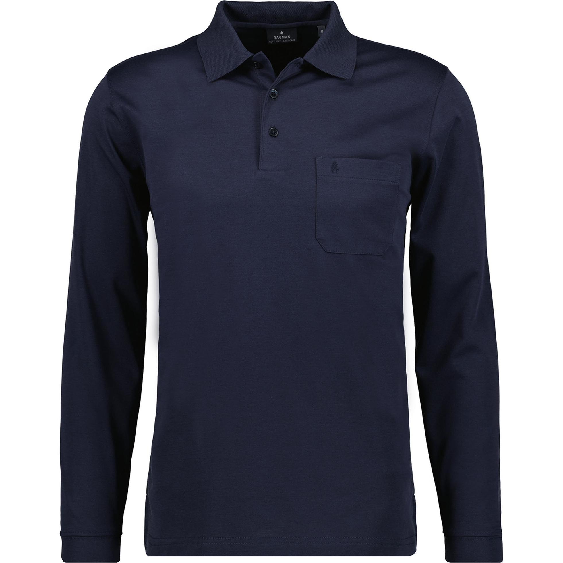 Ragman, Herren, Shirt, Poloshirt, Blau, (4XL)