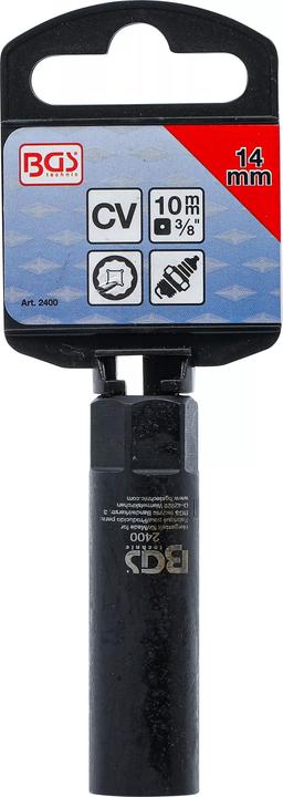 Produktbild BGS Zündkerzen-Einsatz Sechskant Antrieb Innenvierkant 10 mm (3/8") SW 14 mm
