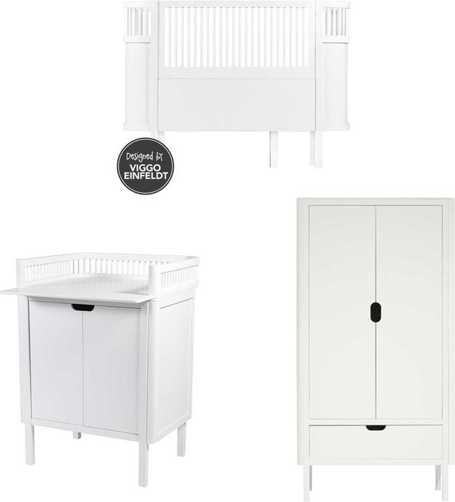 Immagine prodotto Sebra Armadio con ante a cassetto bianco (94 cm)