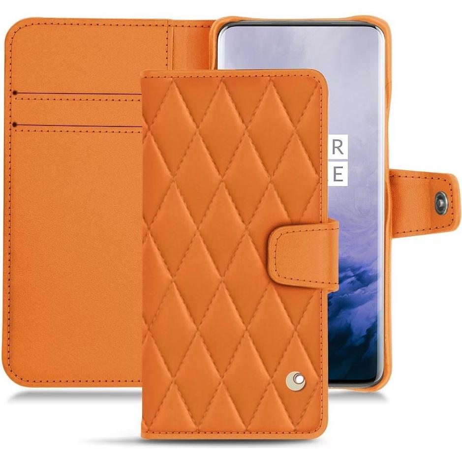 Thumbnail - Noreve Lederschutzhülle Wallet (OnePlus 7 Pro), Smartphone Hülle, Orange