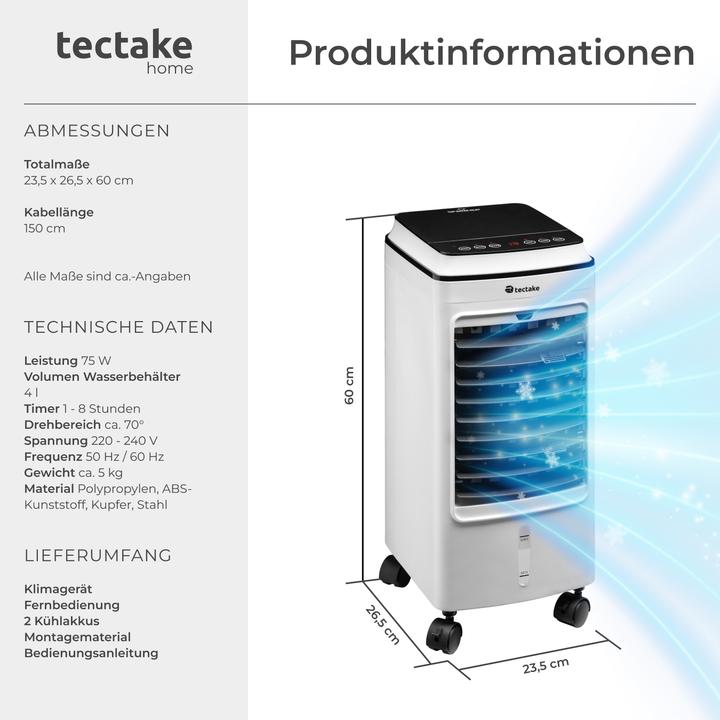 Produktbild tectake Klimagerät (10 m²)