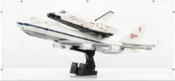 Immagine prodotto iDisplayit Display in acrilico per LEGO® 10360 Trasportatore di shuttle (con base bianca)