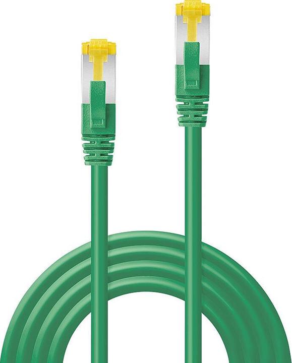 Actual product image Lindy 0.5m RJ45 S/FTP LSZH network cable, green Cat.6A plug,Cat.7 raw cable (S/FTP, CAT6a, 0.50 m)