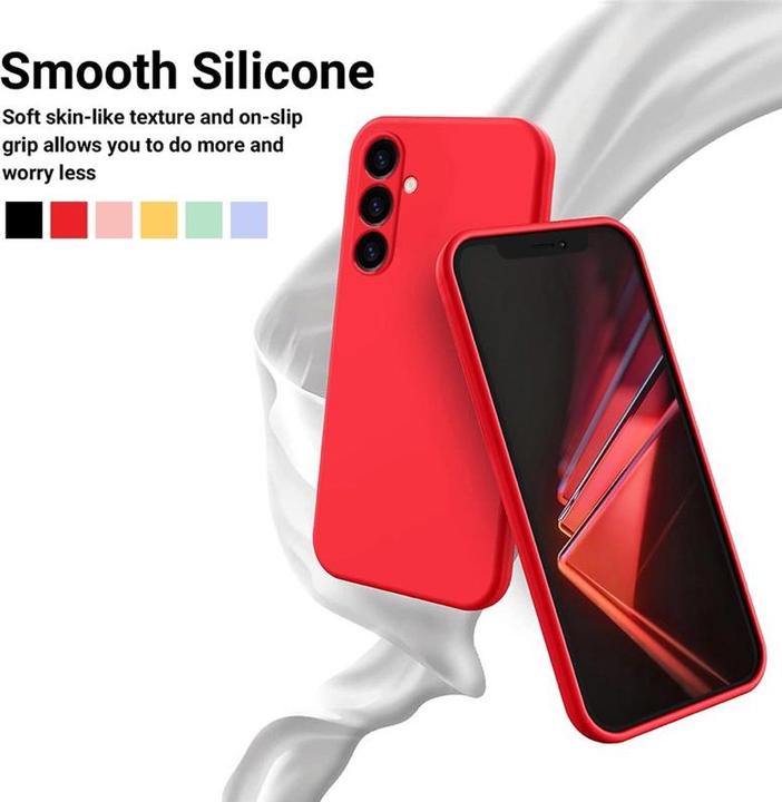 Produktbild RPD Samsung Galaxy S24 FE - Silikon Schutzhülle, rot (Samsung Galaxy S24 FE)