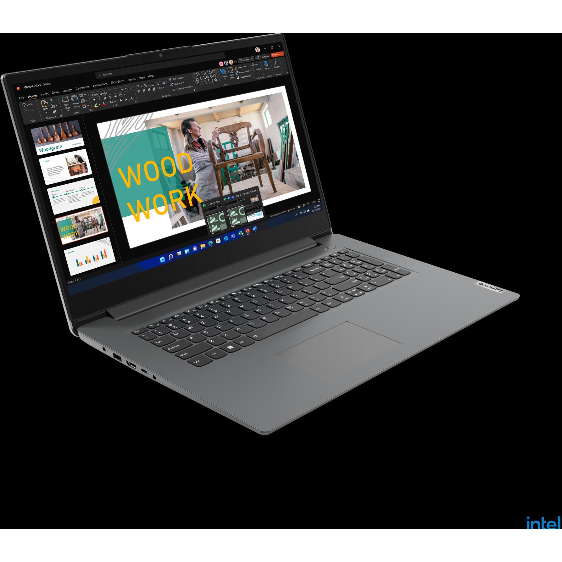 Thumbnail - Lenovo V17 Gen 4 (17.30", Intel U300, 8 GB, 512 GB, DE), Notebook, Grau