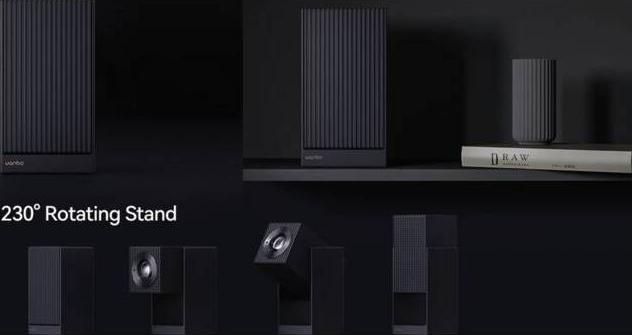 Actual product image Wanbo Projector Cube 2 Pro Android 11, 500 ANSI, Gimbal, Blue EU (Full HD, 500 lm)