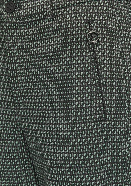 Produktbild s.Oliver Hose Gemusterte Stoffhose mit elastischem Bund (42)