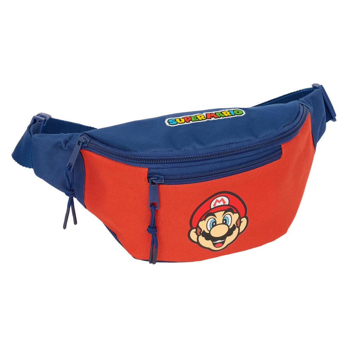 Safta, Heuptasje, Super Mario Bros Mamma Mia Belt Pouch, Blauw, Rood