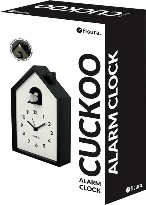 Produktbild Fisura CUCKOO ALARM CLOCK black & white