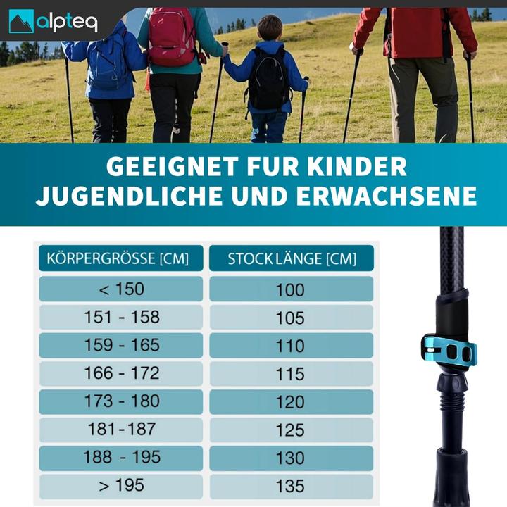 Produktbild Alpteq Teleskop-Wanderstöcke