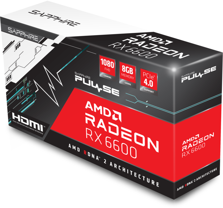 Image du produit Sapphire Radeon RX 6600 Pulse (8 Go)