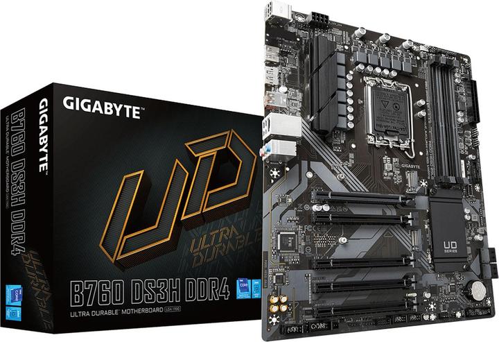 Produktbild Gigabyte B760 DS3H DDR4 (LGA 1700, Intel B760 Express, ATX)