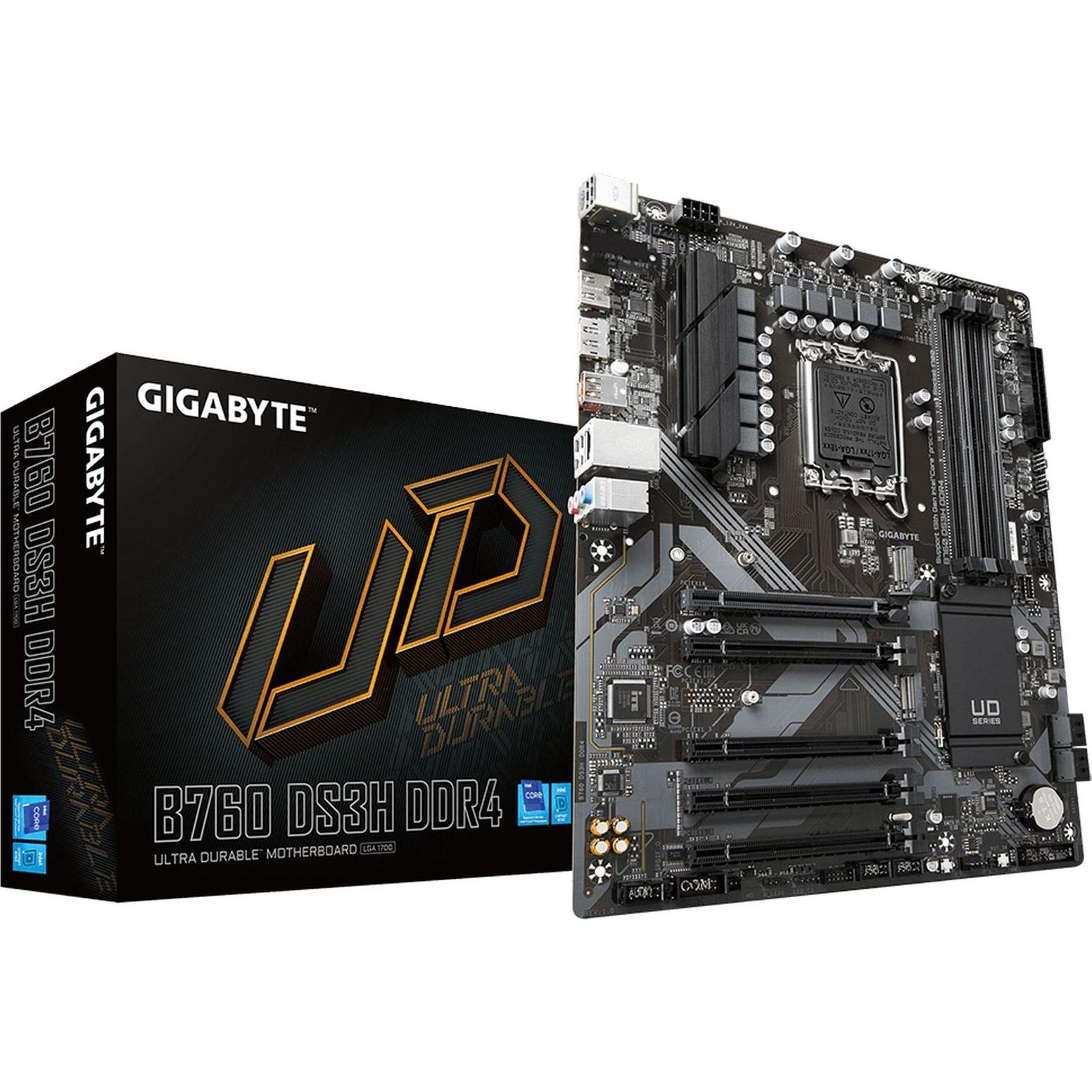 Gigabyte B760 DS3H DDR4 (LGA 1700, Intel B760 Express, ATX), Mainboard