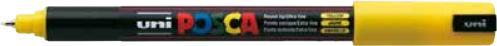 Actual product image Posca Extra Fine Marker PC-1MR Fineliner (Yellow, Black, 0.70 mm, 1 x)