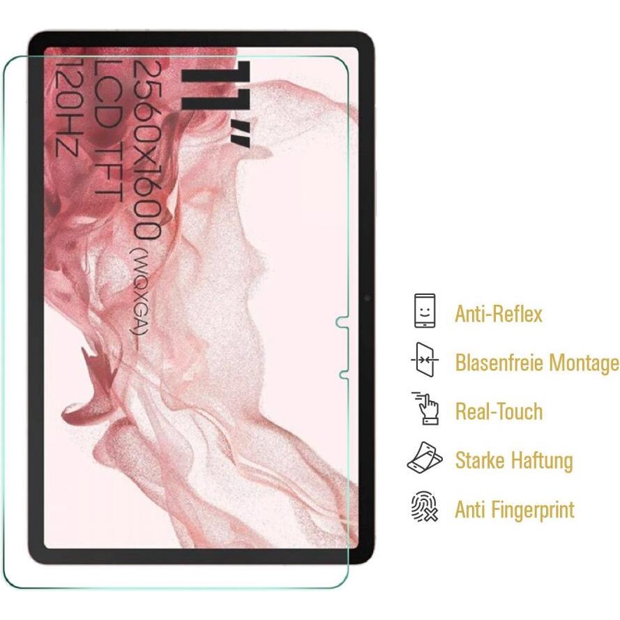 Protectorking 5x Displayschutz Full Cover matt entspiegelt (5 Stück, Galaxy Tab S9), Tablet Schutzfolie