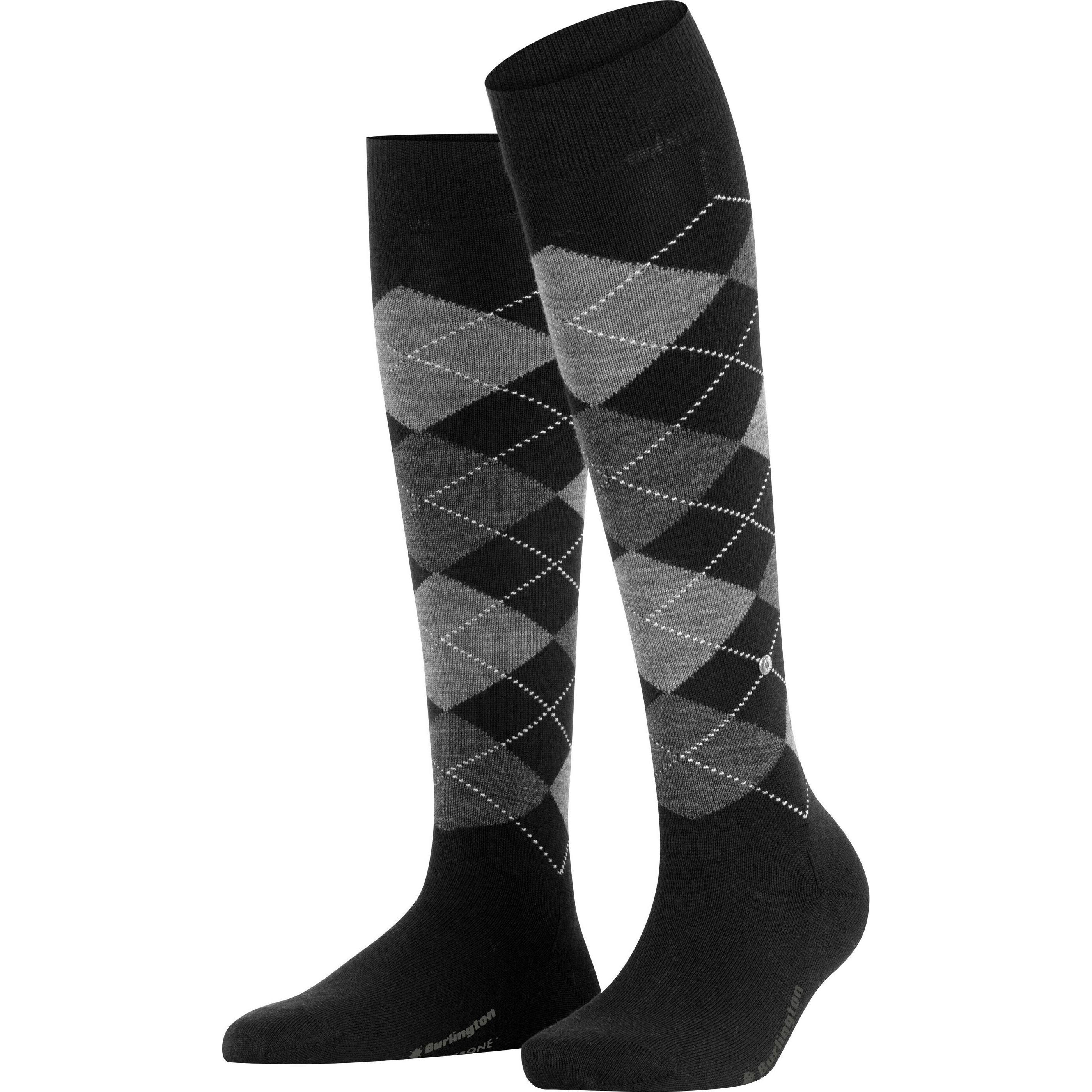 Burlington, Damen, Socken, Marylebone KH, Schwarz, (Einzelpack, 36 - 41)